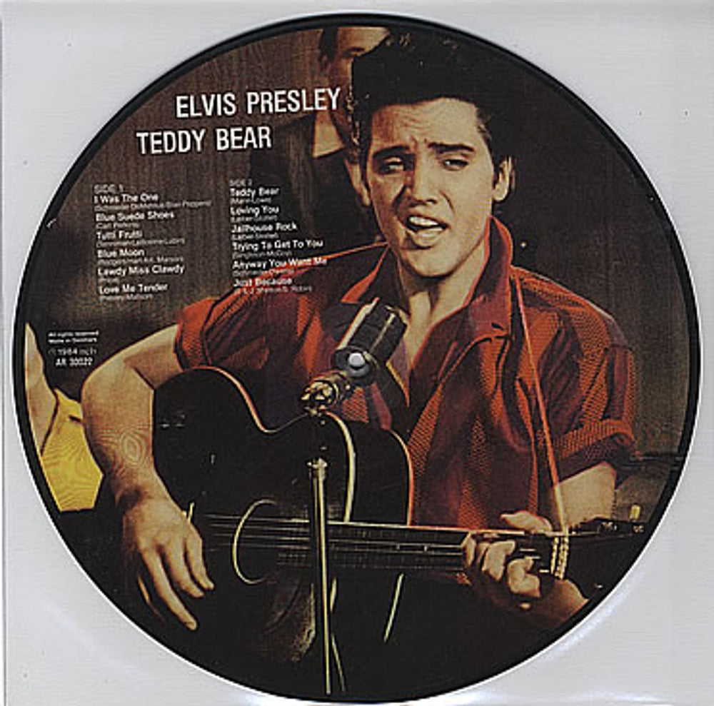 Elvis Presley Teddy Bear Danish picture disc LP (vinyl picture disc album) AR-30022