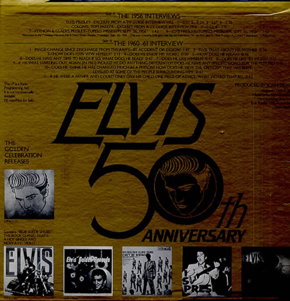 Elvis Presley The Elvis Presley Interview Record - An Audio Self Portrait US Promo vinyl LP album (LP record) ELVLPTH57161