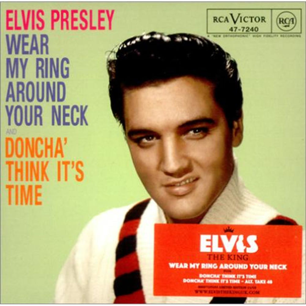 Elvis Presley Wear My Ring Around Your Neck UK CD single (CD5 / 5") 88697125192