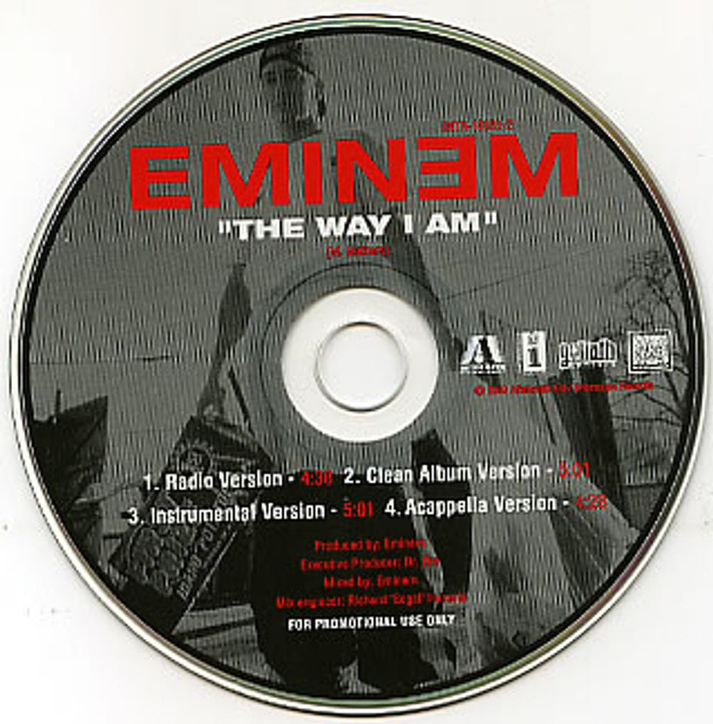 Eminem The Way I Am US Promo CD single (CD5 / 5") INTR101512