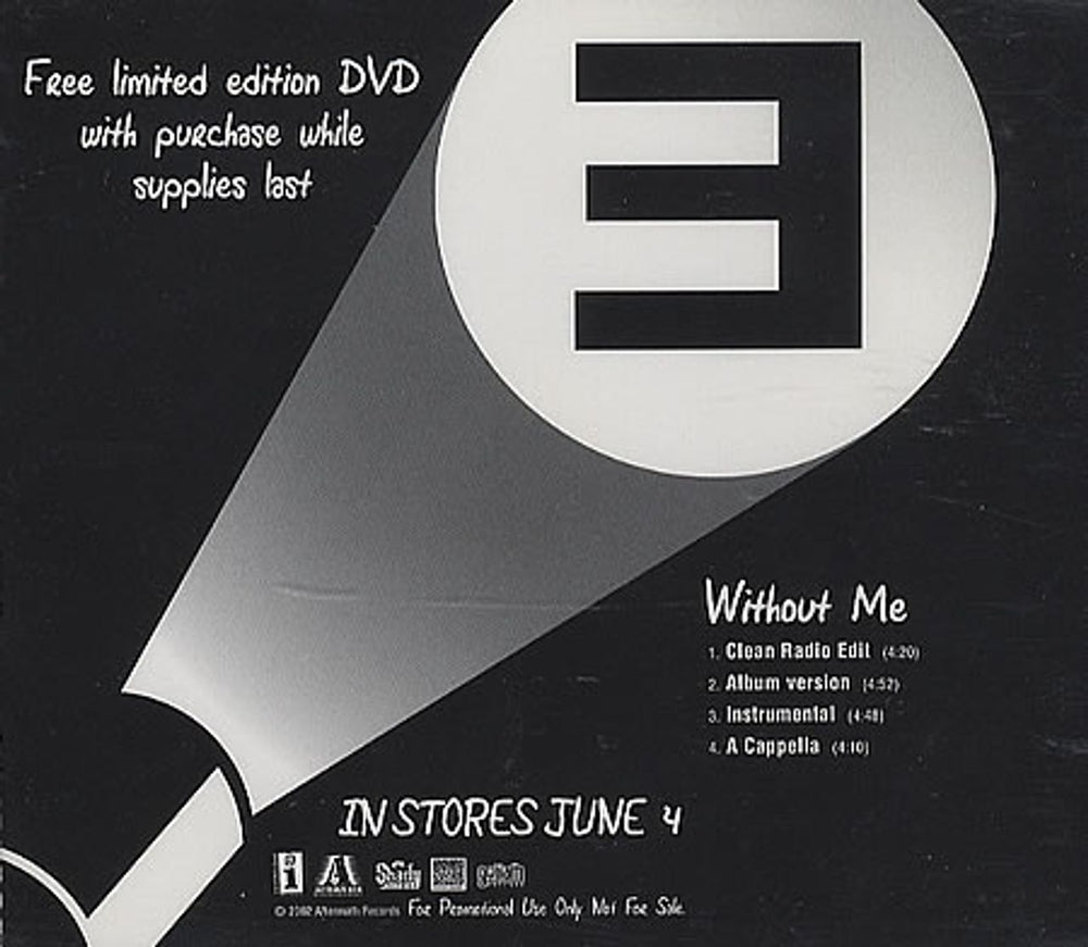 Eminem Without Me US Promo CD single (CD5 / 5") INEC5WI214564