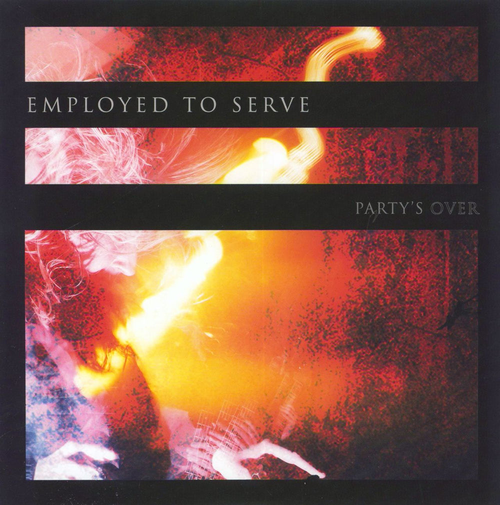 Employed To Serve Party's Over - Red & Blue Split Vinyl UK 7" vinyl single (7 inch record / 45) NONE