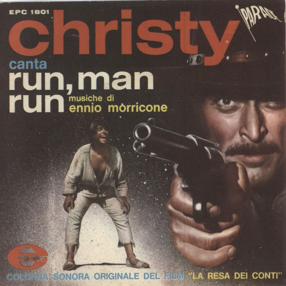 Ennio Morricone Run, Man Run Italian 7" vinyl single (7 inch record / 45) EPC1801