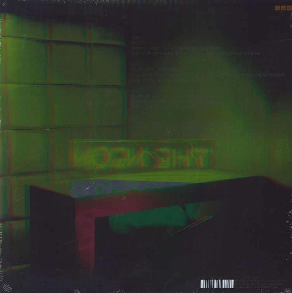 Erasure The Neon Remixed - Orange and Yellow Vinyl UK 2-LP vinyl record set (Double LP Album)