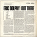 Eric Dolphy Out There UK vinyl LP album (LP record)