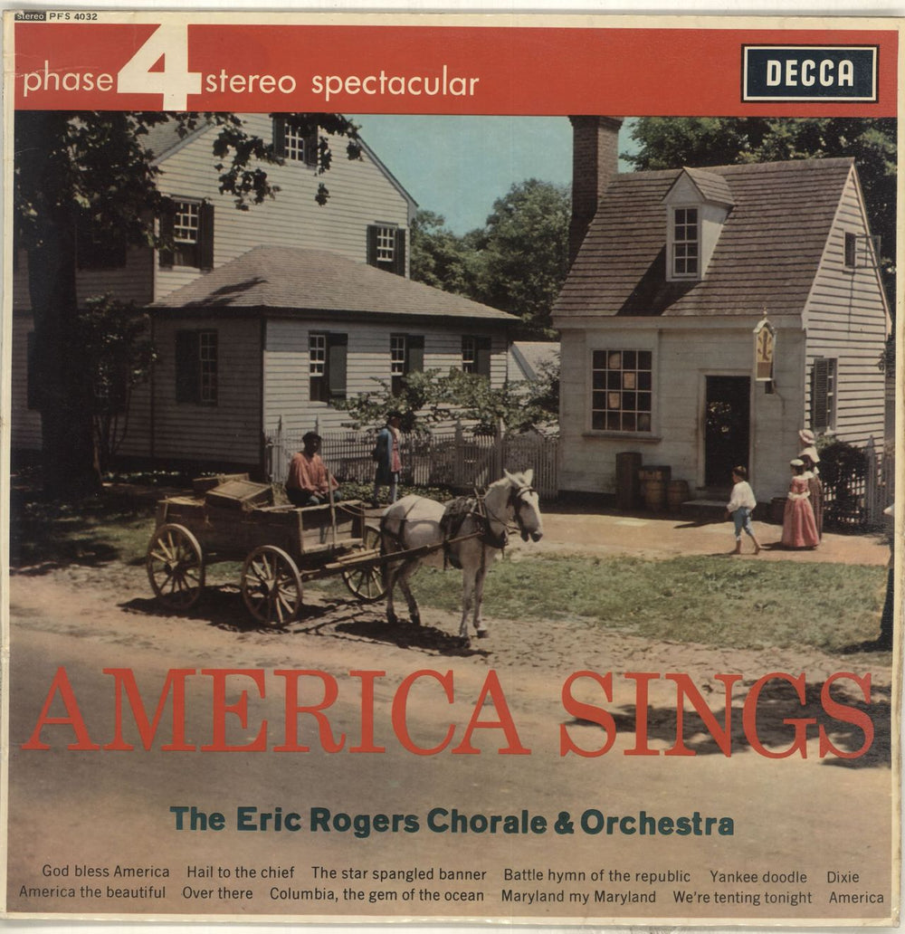 Eric Rogers America Sings UK vinyl LP album (LP record) PFS4032