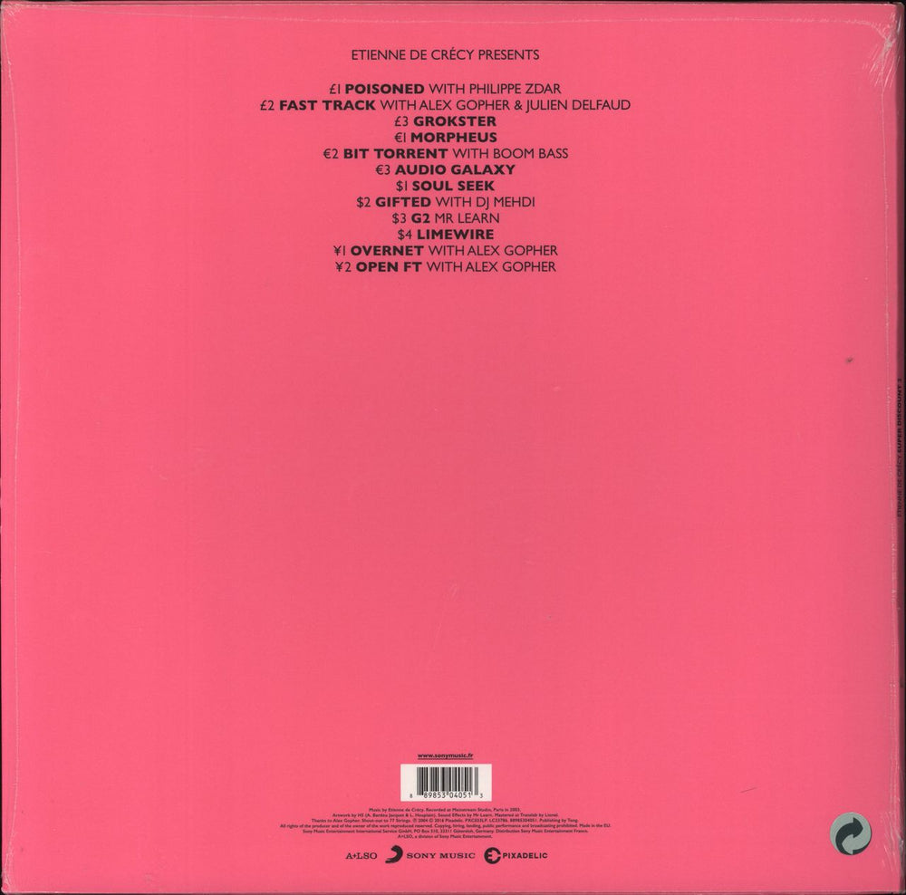 Etienne De Crecy Super Discount 2 - Pink Vinyl French 2-LP vinyl record set (Double LP Album)