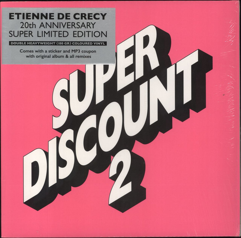 Etienne De Crecy Super Discount 2 - Pink Vinyl French 2-LP vinyl record set (Double LP Album) 88985304051