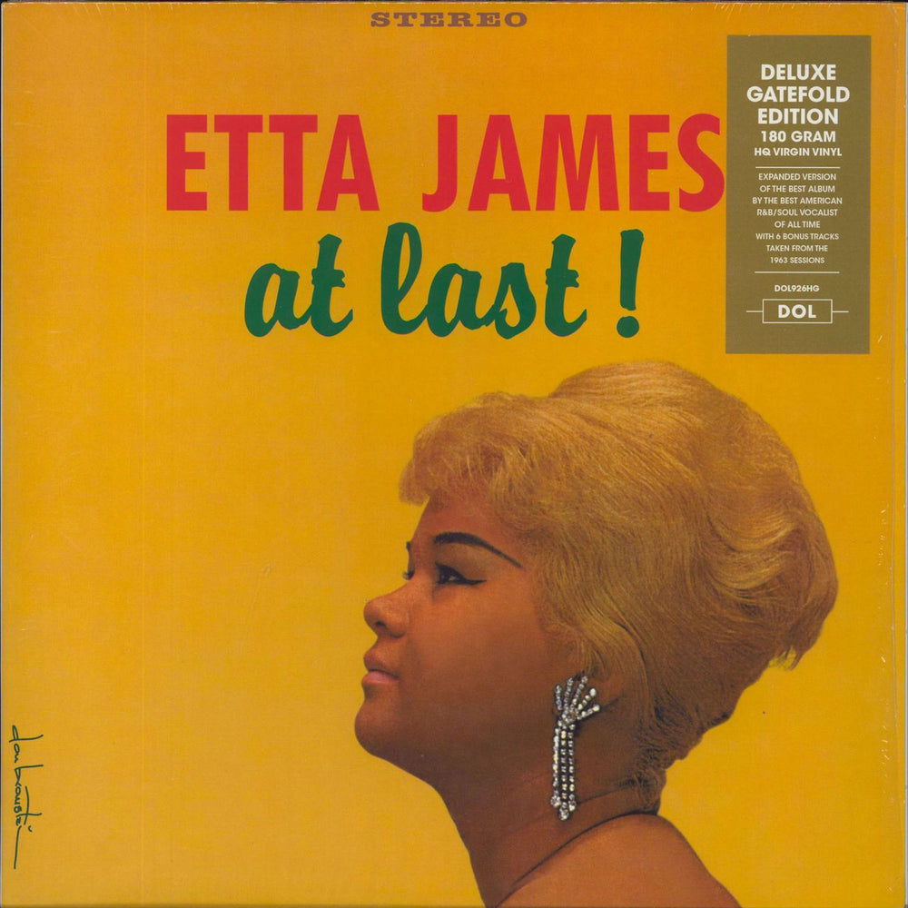 Etta James At Last! - 180gm + Shrink UK vinyl LP album (LP record) DOL926HG