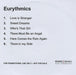 Eurythmics 6 Tracks UK Promo CD-R acetate CD-R ACETATE