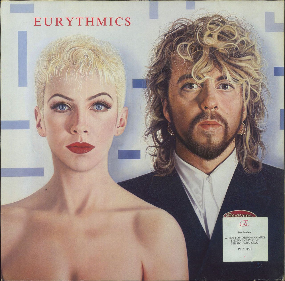 Eurythmics Revenge - hype-stickered p/s UK vinyl LP album (LP record) PL71050