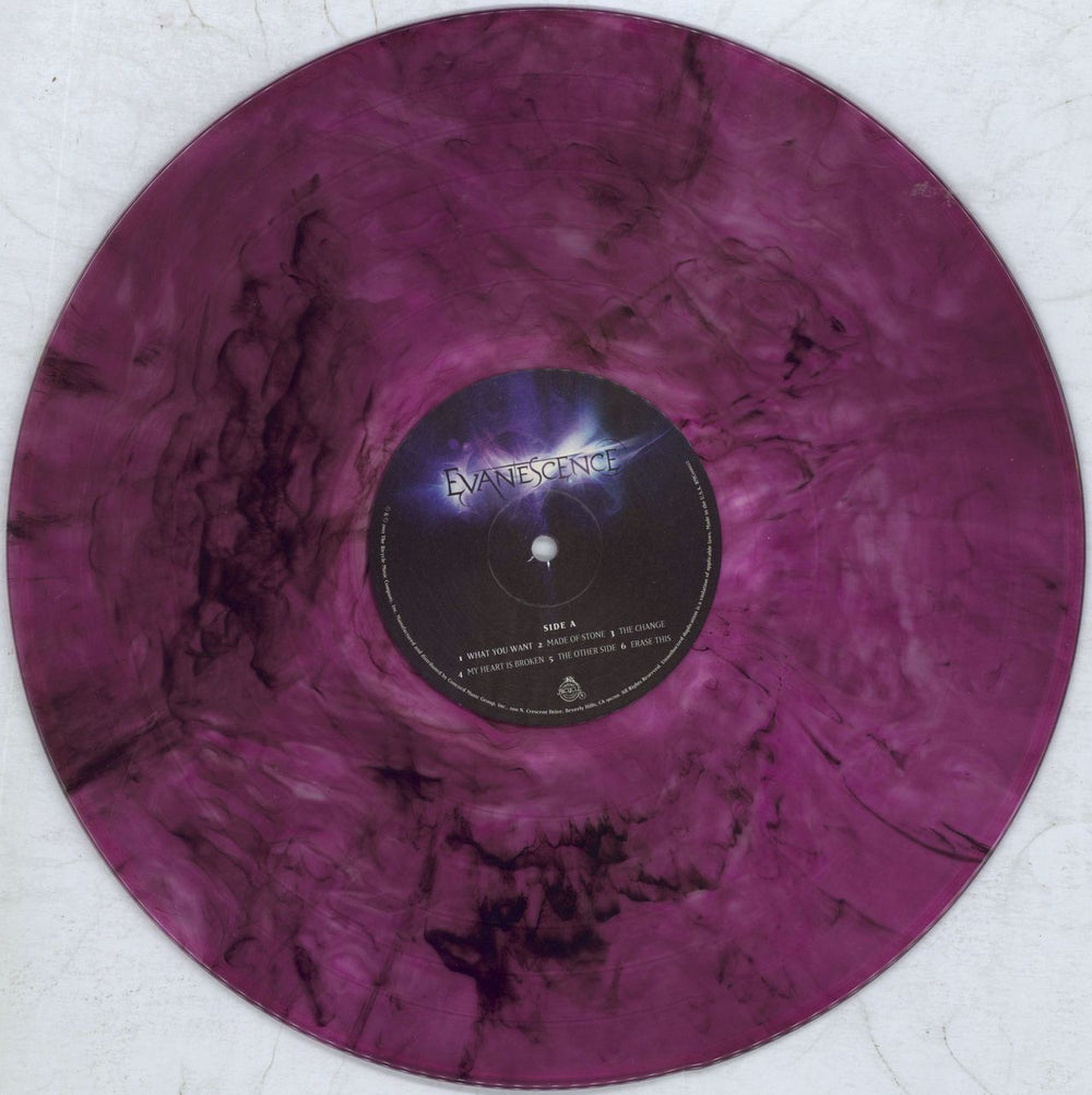 Evanescence Evanescence - Purple Smoke Vinyl US vinyl LP album (LP record) ESCLPEV821801