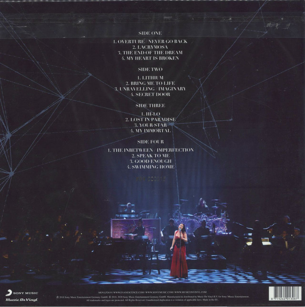 Evanescence Synthesis Live - Red Vinyl - #15 UK 2-LP vinyl record set (Double LP Album) 8719262013087