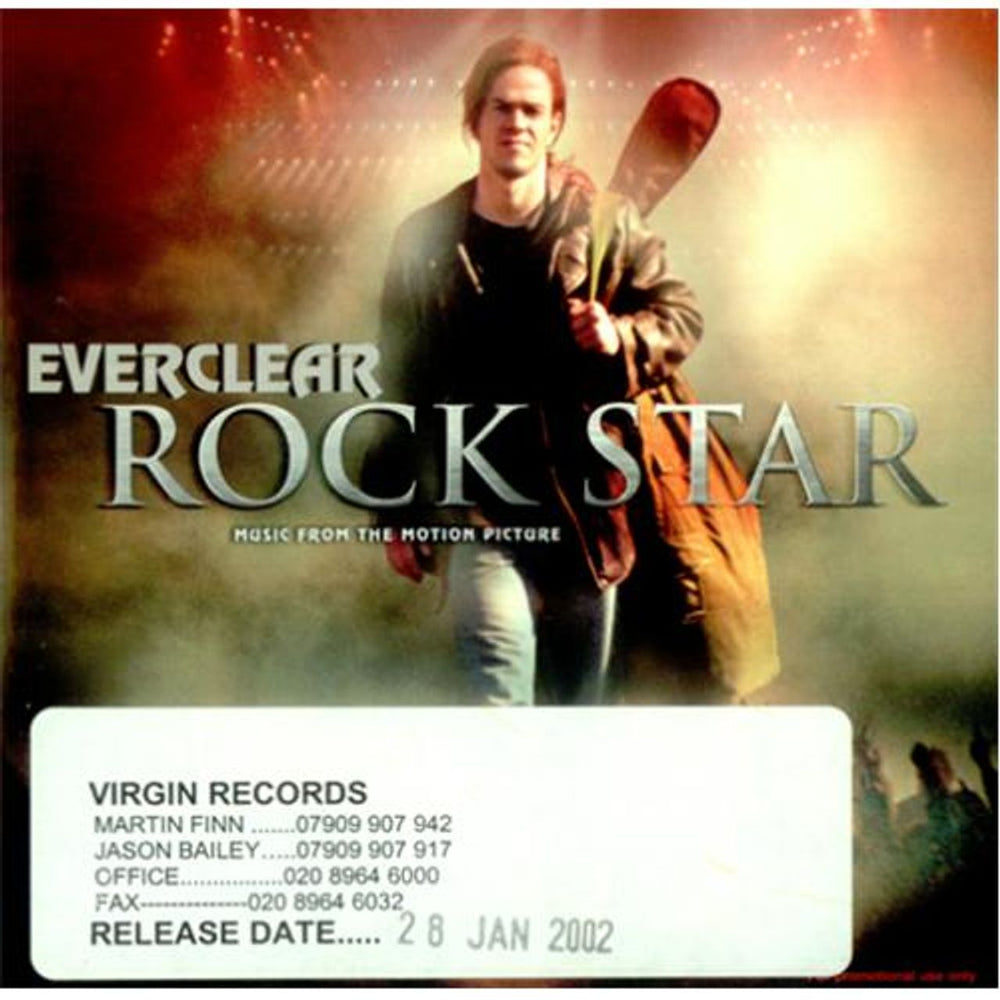 Everclear Rock Star UK Promo CD single (CD5 / 5") PTYCDJ147