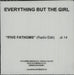 Everything But The Girl Five Fathoms UK Promo CD-R acetate CD ACETATE