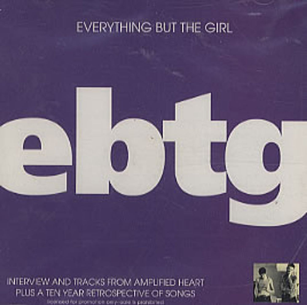 Everything But The Girl Interview And Tracks From Amplified Heart US Promo CD album (CDLP) PRCD5721-2