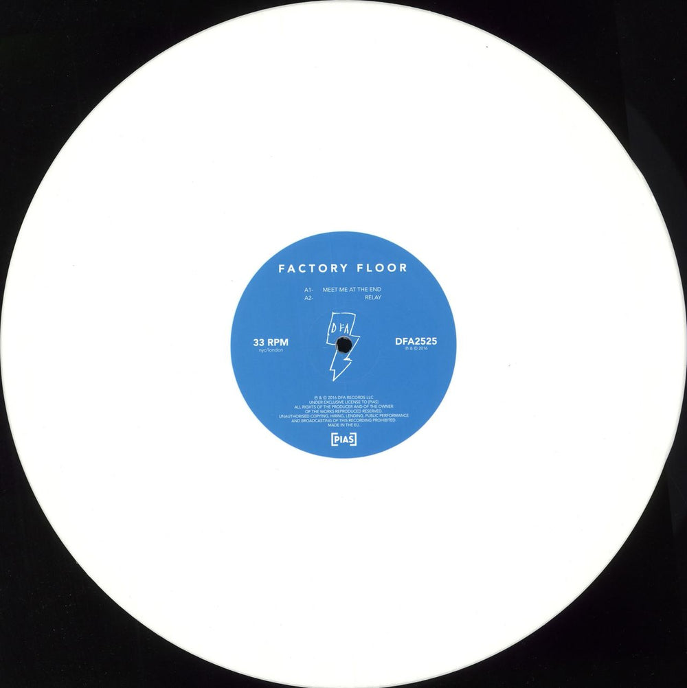 Factory Floor 25 25: Blue Bag Edition - White Vinyl UK 2-LP vinyl record set (Double LP Album) H562LBL722286