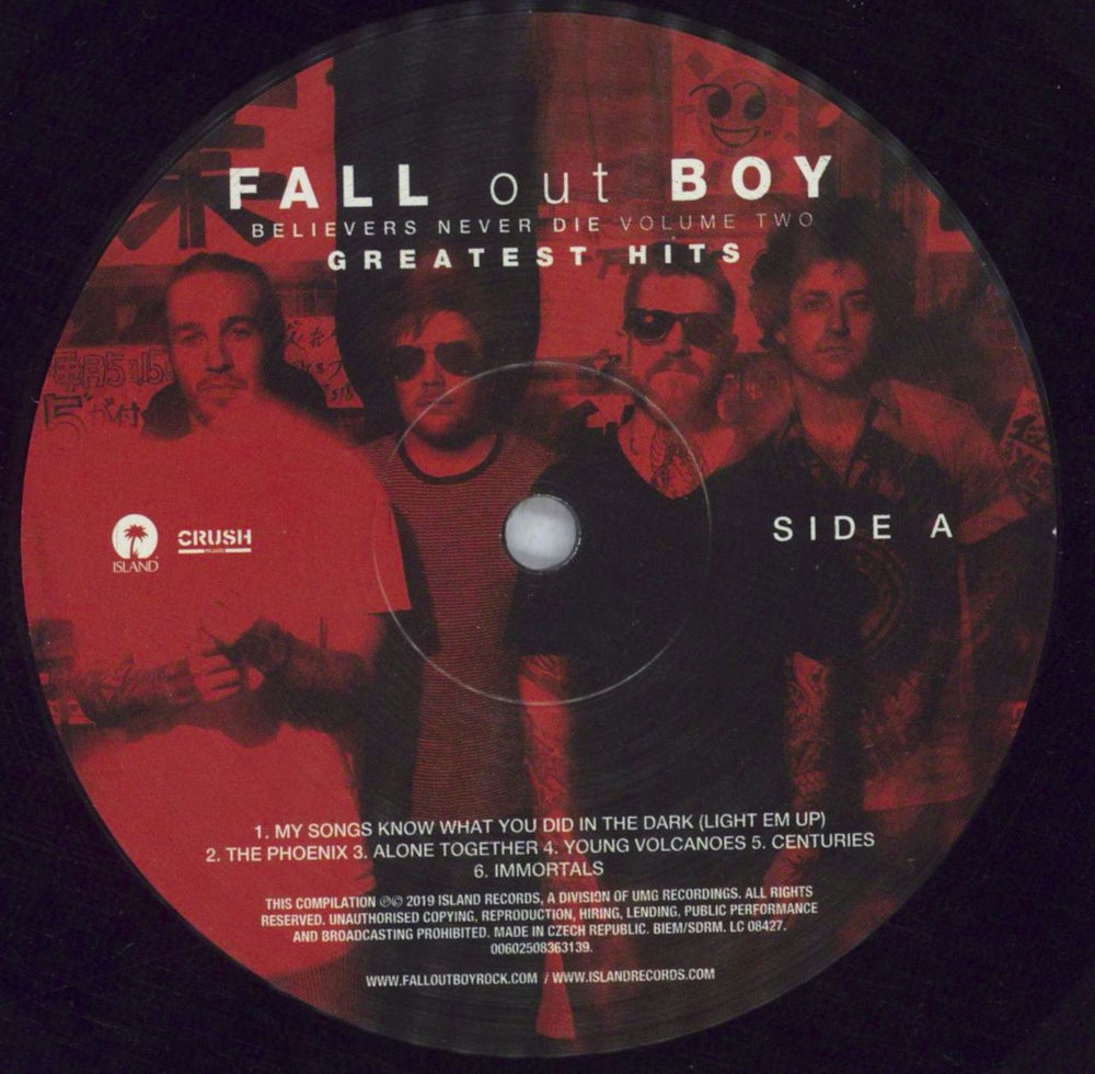 Fall Out Boy Believers Never Die (Volume 2) UK vinyl LP album (LP record) FOLLPBE824208