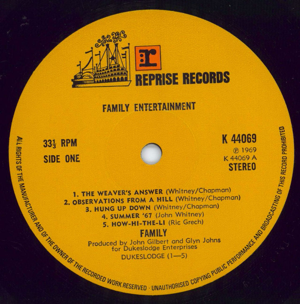 Family Family Entertainment + Insert UK vinyl LP album (LP record) FMLLPFA142939