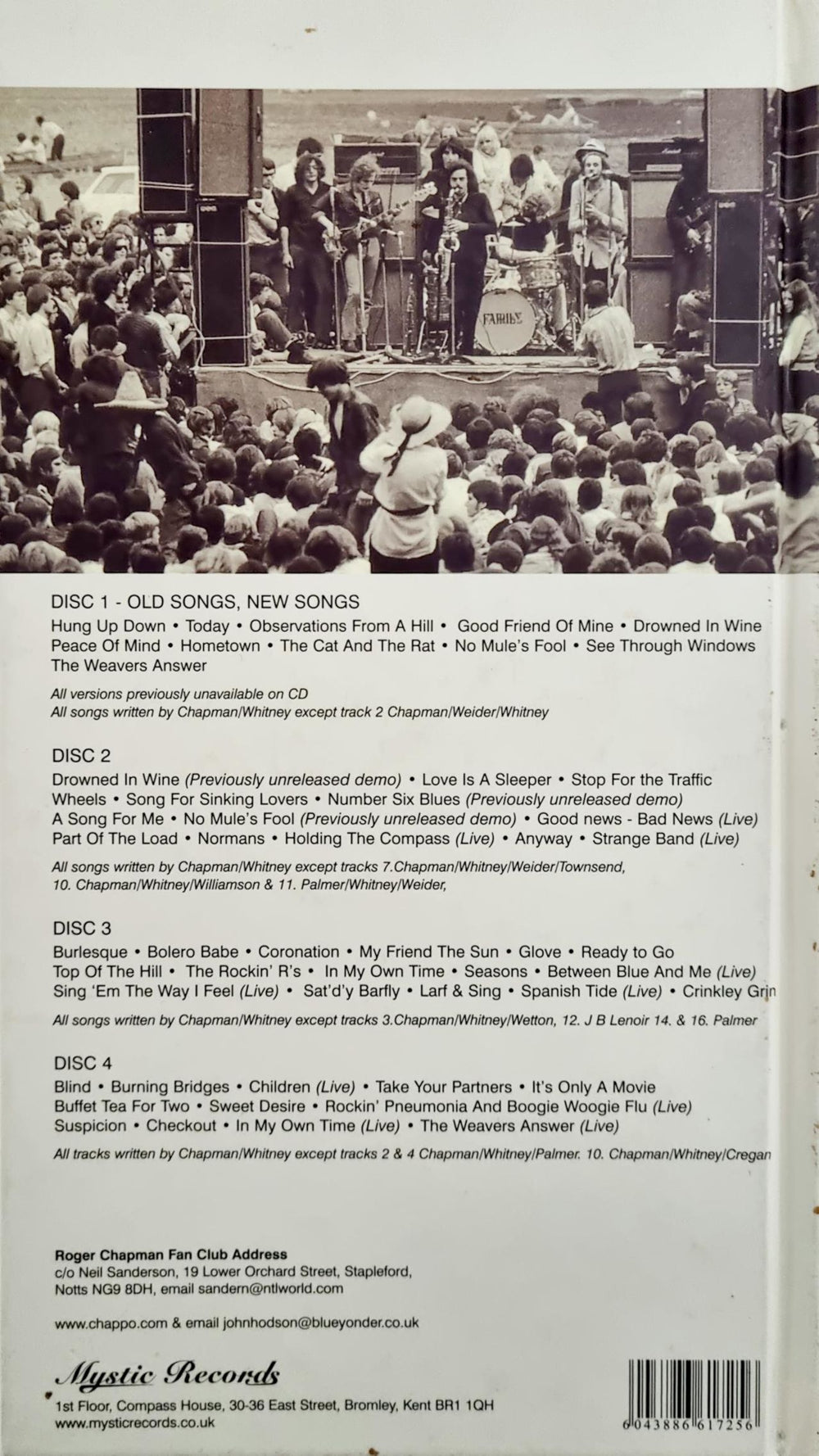 Family Old Songs New Songs + IOW Programme US 5-CD album set 6043886617256