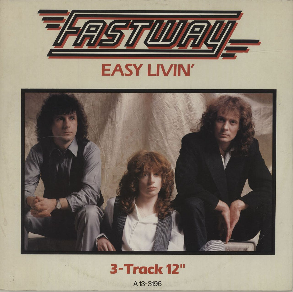 Fastway Easy Livin' - picture sleeve UK 12" vinyl single (12 inch record / Maxi-single) A13-3196