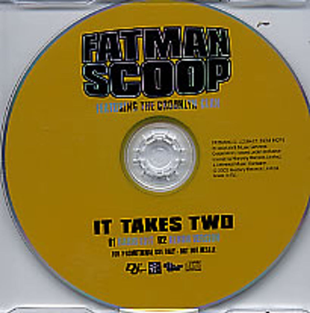 Fatman Scoop It Takes Two UK Promo CD single (CD5 / 5") FATMANCJ2