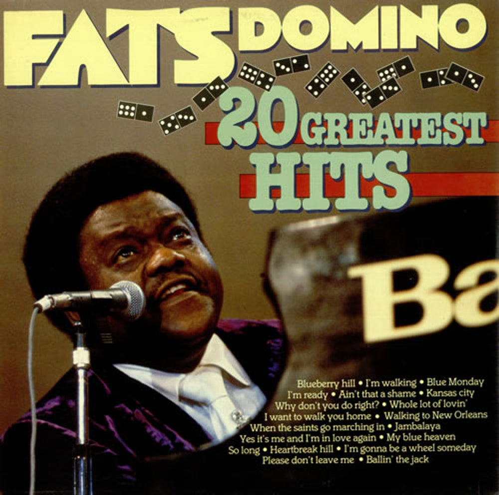 Fats Domino 20 Greatest Hits UK vinyl LP album (LP record) EV004