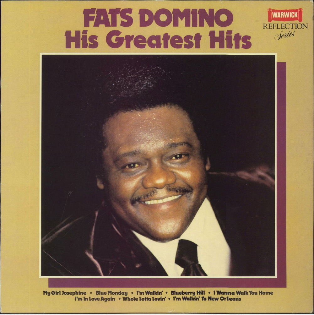 Fats Domino His Greatest Hits UK vinyl LP album (LP record) WW2057