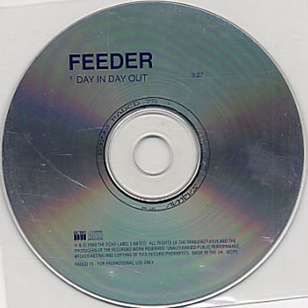 Feeder Day In Day Out UK Promo CD single (CD5 / 5") RADCD75