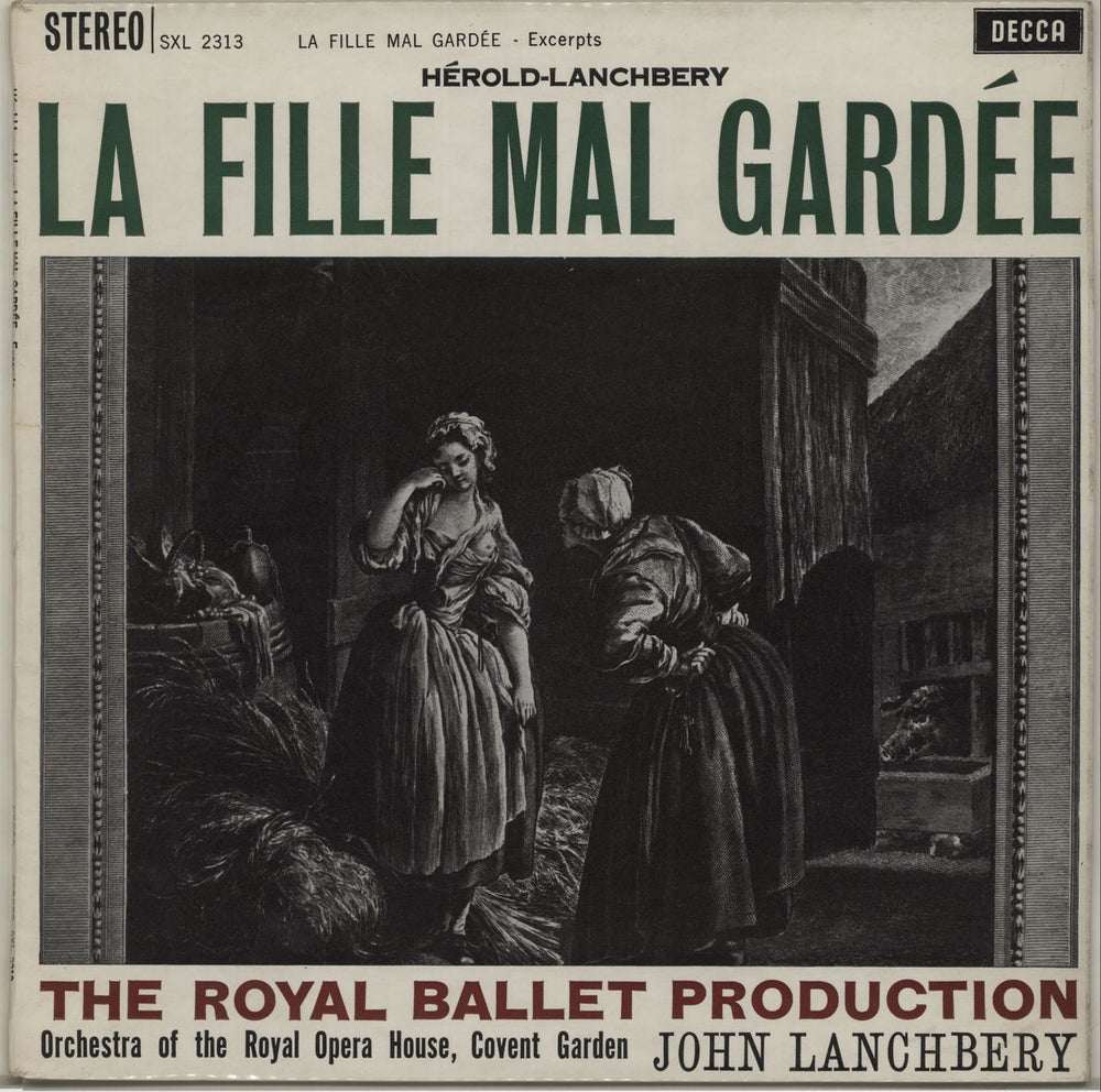 Ferdinand Herold La Fille Mal Gardee - Excerpts - boxed UK vinyl LP album (LP record) SXL2313