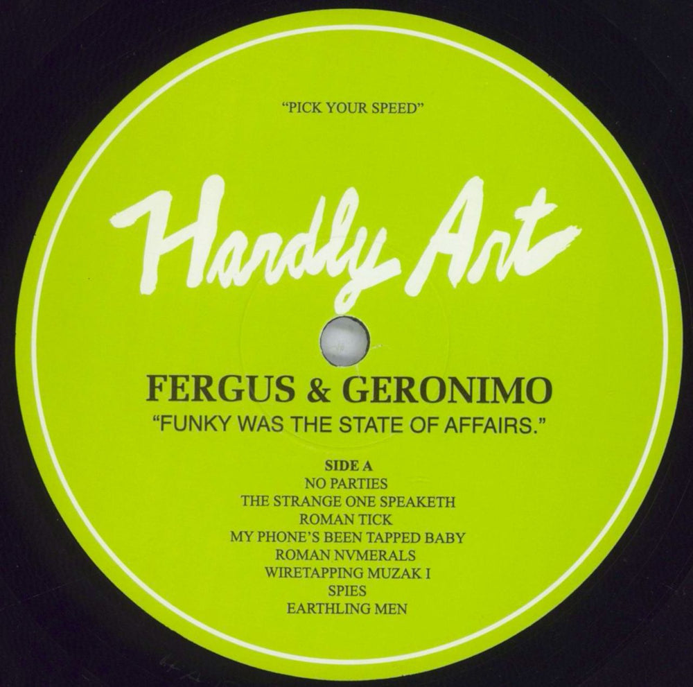 Fergus & Geronimo Funky Was The State Of Affairs US vinyl LP album (LP record) 6YSLPFU829703