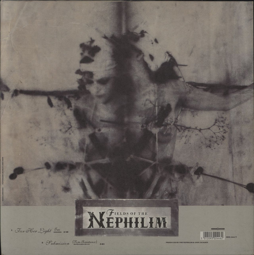 Fields Of The Nephilim For Her Light Two - EX UK 12" vinyl single (12 inch record / Maxi-single) 5012093024462