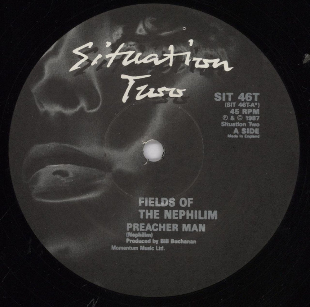 Fields Of The Nephilim Preacher Man UK 12" vinyl single (12 inch record / Maxi-single) FIE12PR831023