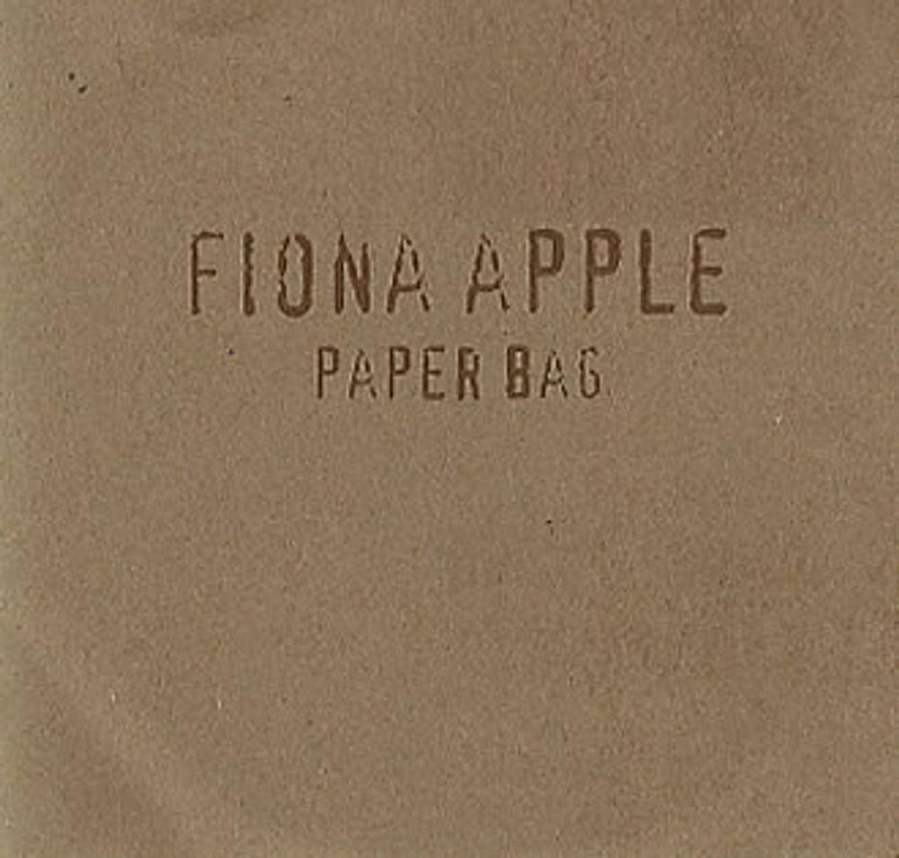 Fiona Apple Paper Bag UK Promo CD single (CD5 / 5") XPCD1272