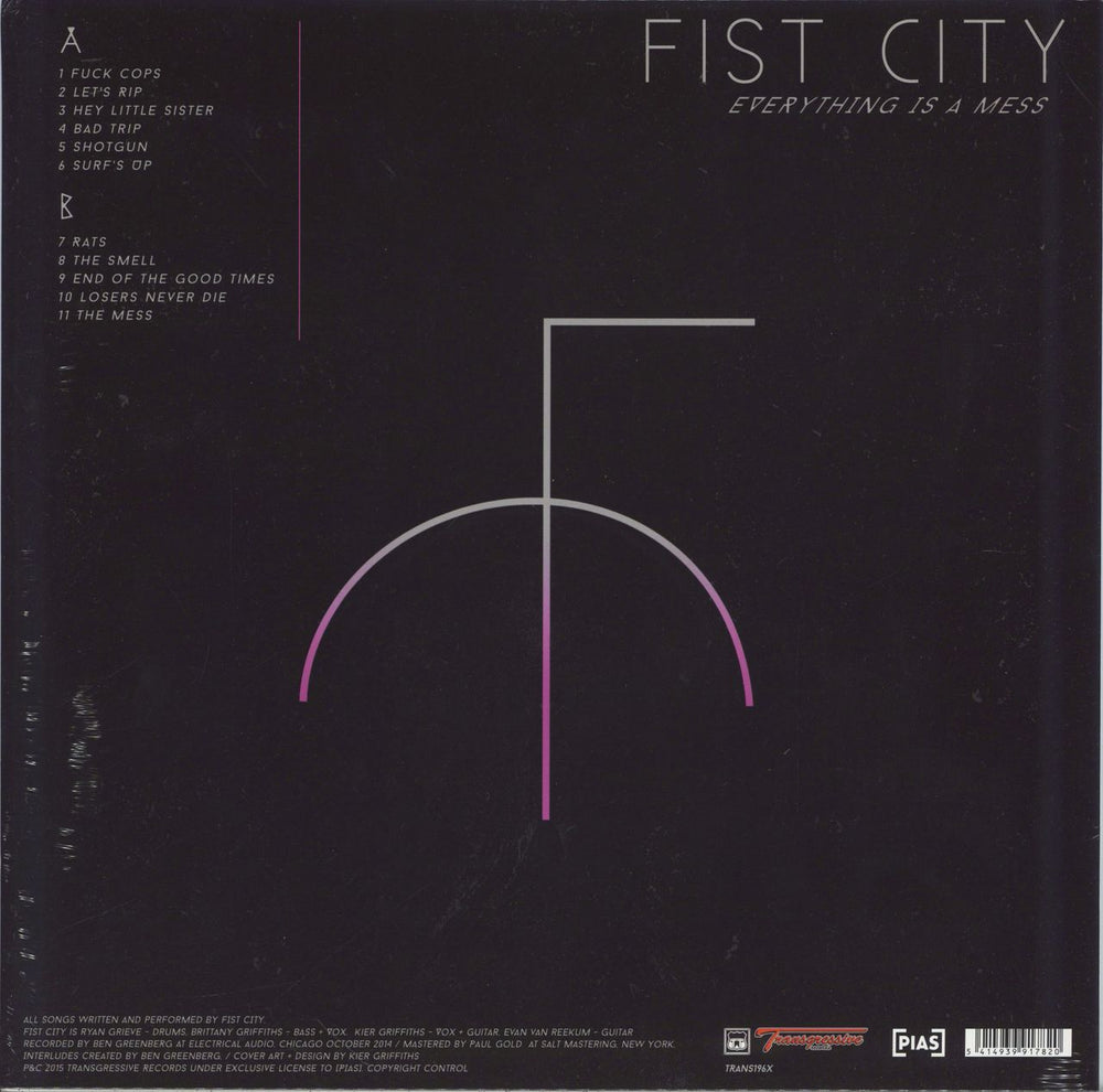 Fist City Everything Is A Mess - Sealed UK vinyl LP album (LP record) 5414939917820