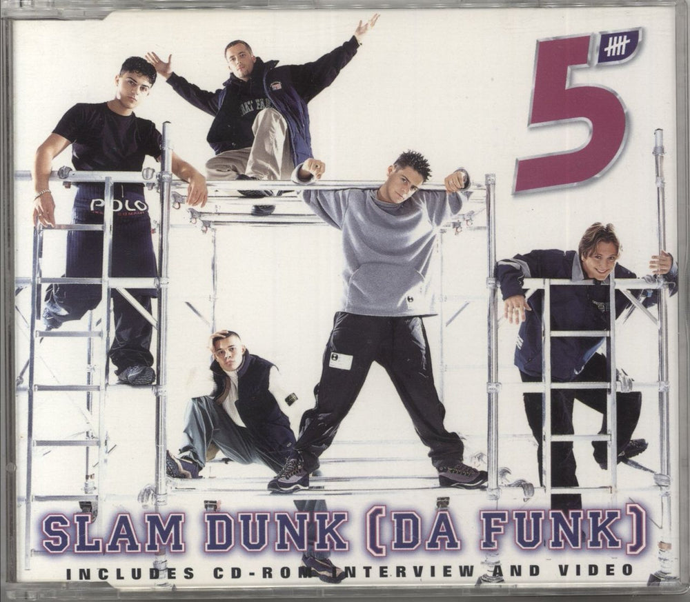 Five Slam Dunk (Da Funk) UK CD single (CD5 / 5") 74321537352