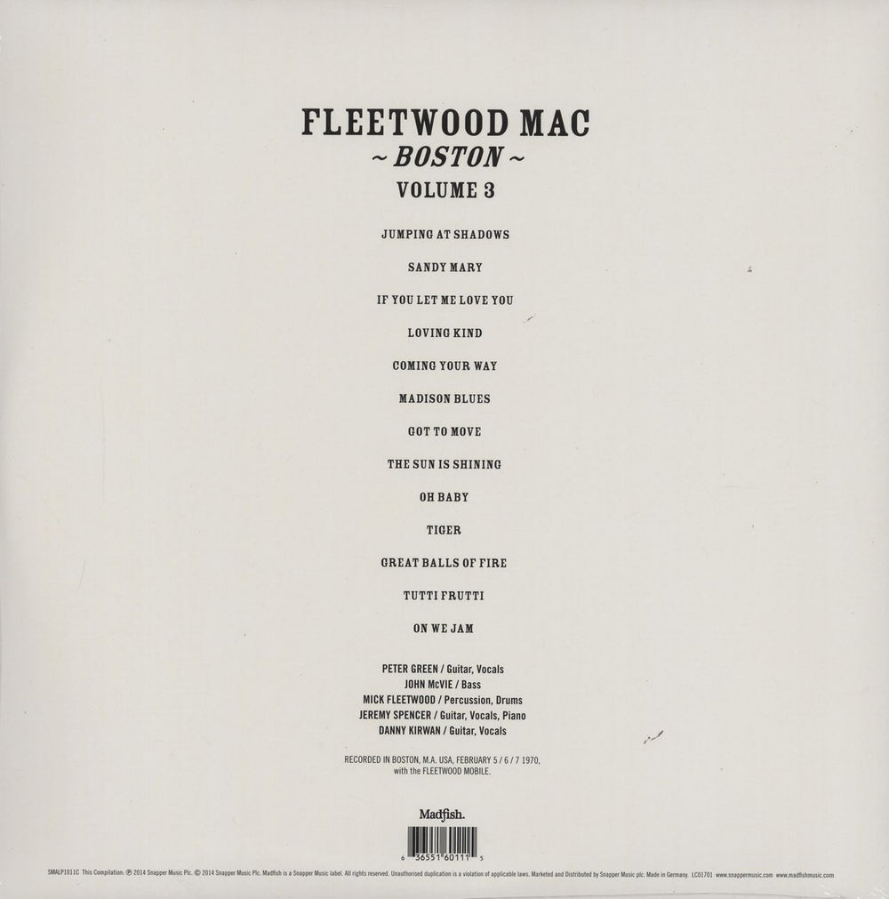 Fleetwood Mac Boston Vol 3 - sealed UK 2-LP vinyl record set (Double LP Album) 636551601115