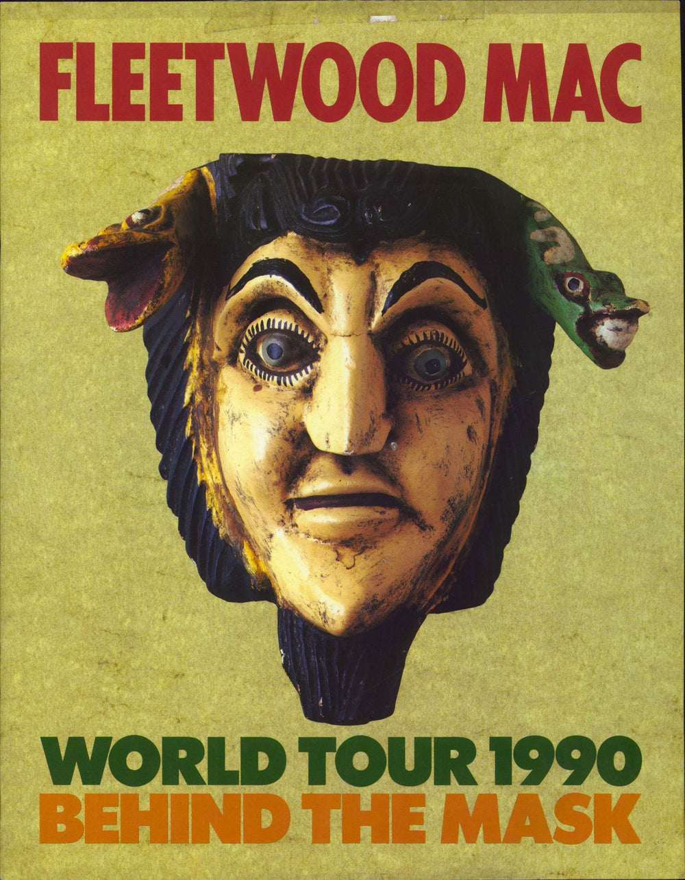 Fleetwood Mac World Tour 1990 - Behind The Mask + Ticket Stubs UK tour programme TOUR PROGRAMME