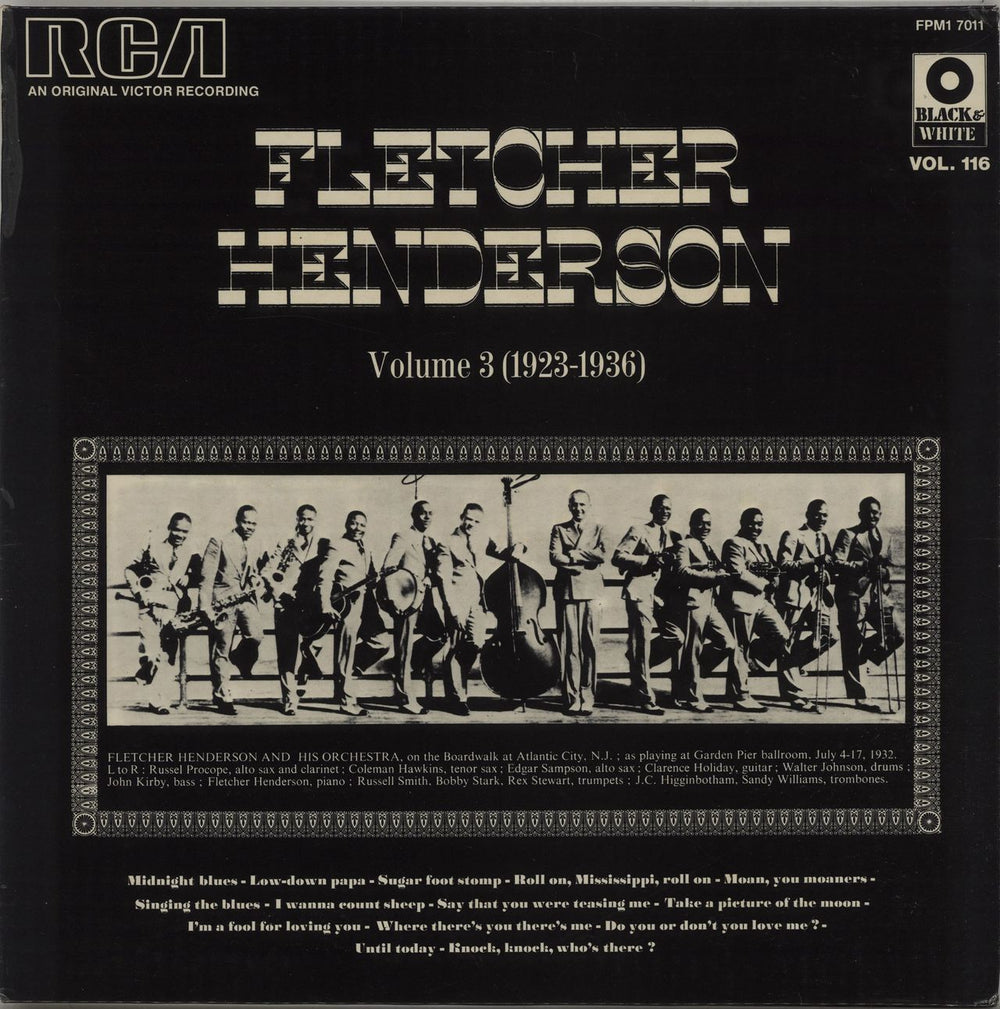 Fletcher Henderson Volume 3 (1923-1936) French vinyl LP album (LP record) FPM17011