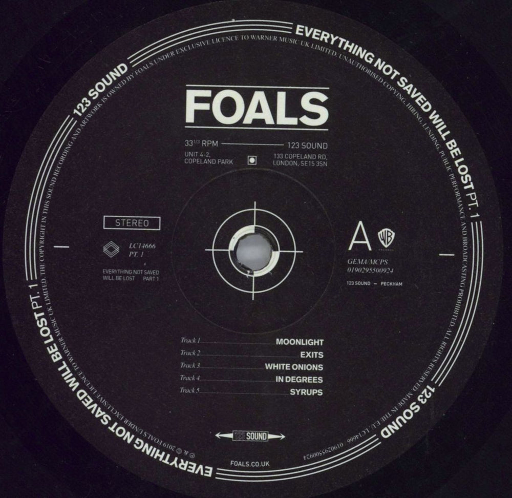 Foals Everything Not Saved Will Be Lost Part 1 - Fully Autographed UK vinyl LP album (LP record) FOALPEV819704