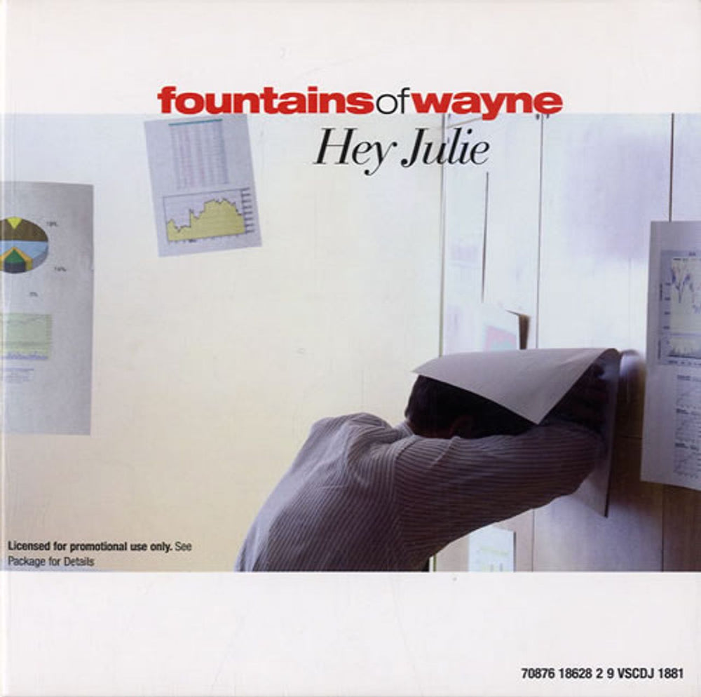 Fountains Of Wayne Hey Julie UK Promo CD single (CD5 / 5") VSCDJ1881