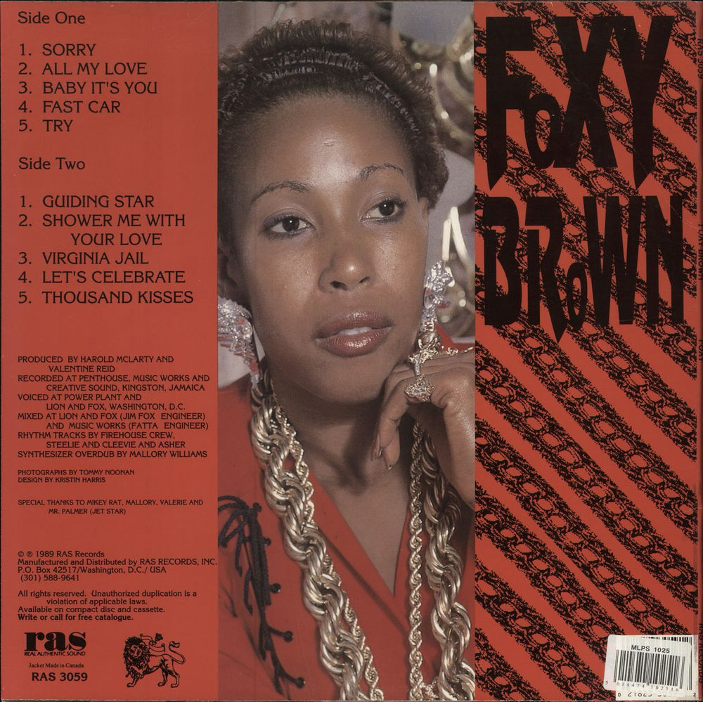 Foxy Brown (Dancehall) Foxy UK vinyl LP album (LP record)