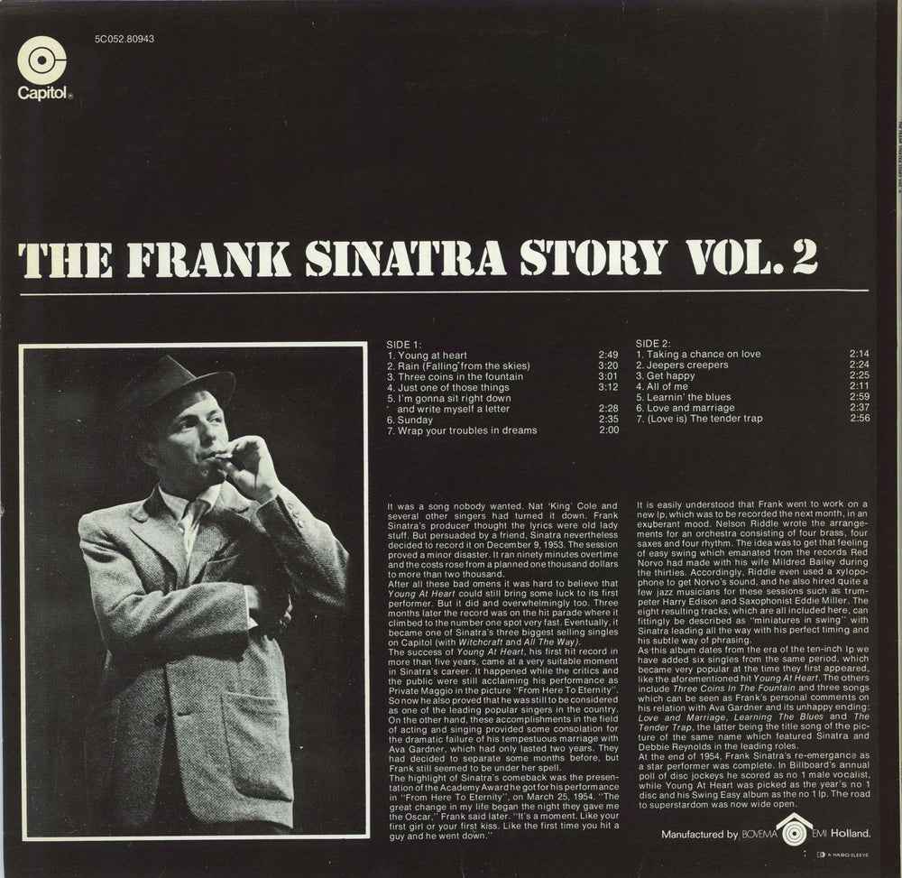 Frank Sinatra The Frank Sinatra Story Vol. 2 Dutch vinyl LP album (LP record)