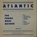 Frank Wess The Frank Wess Quintet UK 10" vinyl single (10 inch record) ATLLP1