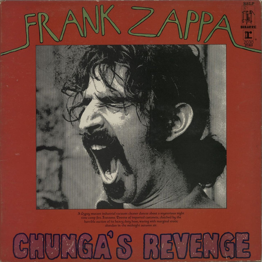 Frank Zappa Chunga's Revenge - 2nd UK vinyl LP album (LP record) RSLP2030