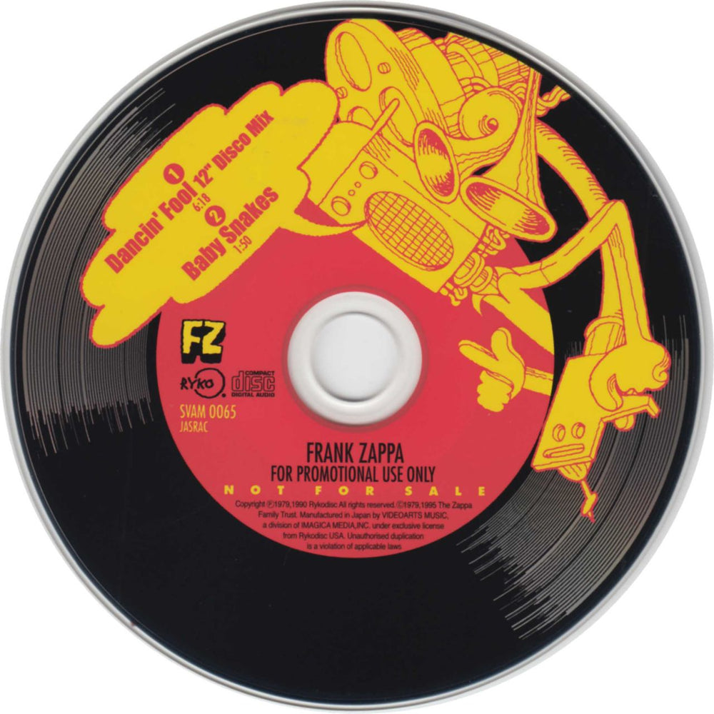 Frank Zappa Dancin' Fool / Baby Snakes - Return Of The Son Of Frank Zapp Japanese Promo CD single (CD5 / 5") ZAPC5DA448362