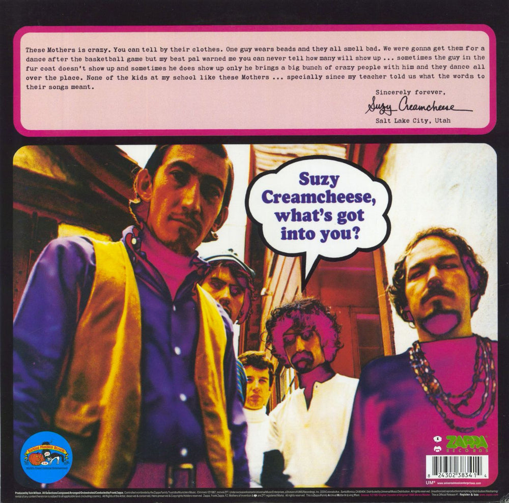 Frank Zappa Freak Out! - 180 Gram + Hot Spots Map US 2-LP vinyl record set (Double LP Album) 824302383414