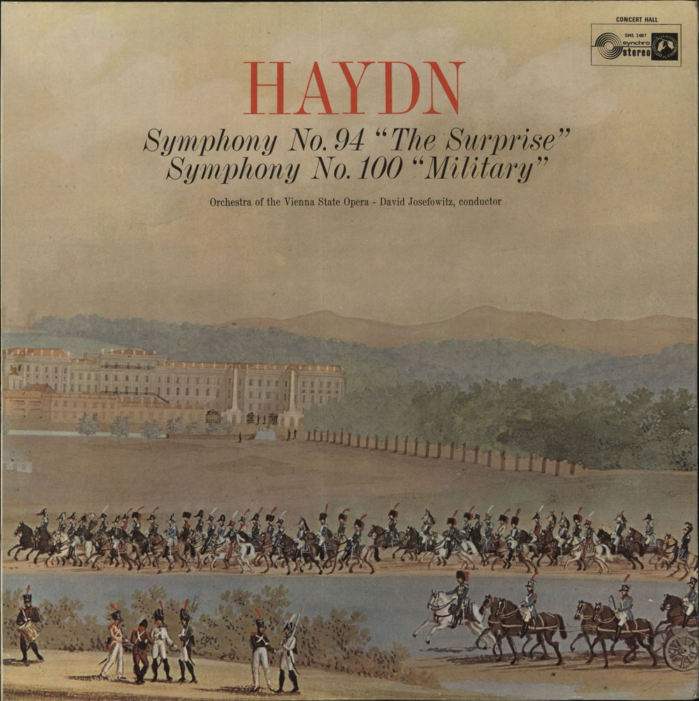 Franz Joseph Haydn Symphony No. 94 "The Surprise" / Symphony No. 100 "Military" UK vinyl LP album (LP record) SMSA2407