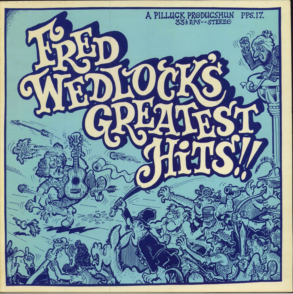 Fred Wedlock Fred Wedlock's Greatest Hits!! - Autographed UK vinyl LP album (LP record) PPS17