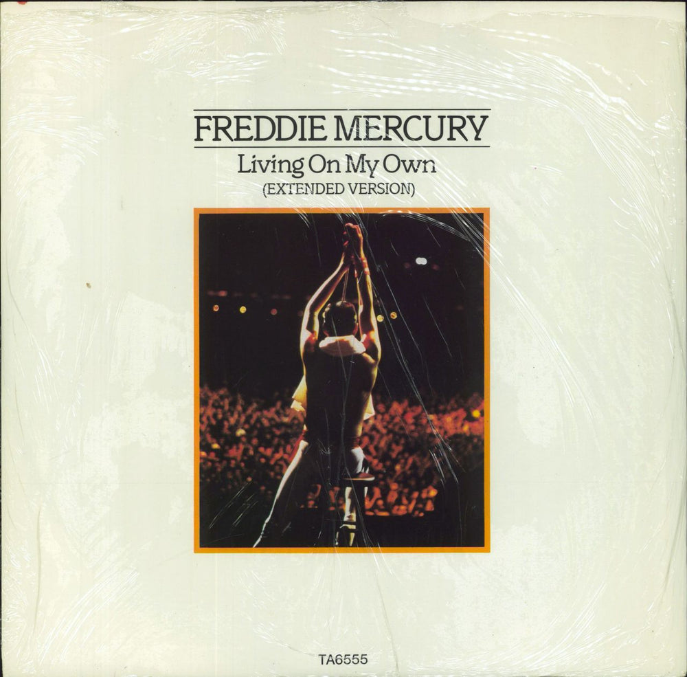 Freddie Mercury Living On My Own UK 12" vinyl single (12 inch record / Maxi-single) TA6555